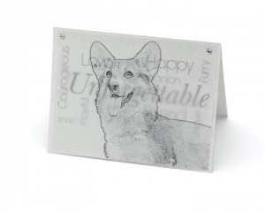 Corgi blank all-occasion pet notecard with envelope