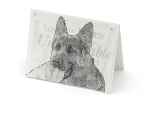 German Shepherd blank all-occasion pet notecard with envelope