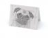 Pug blank all-occasion pet notecard with envelope